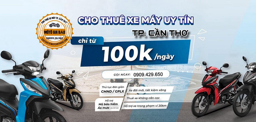 Cho thuê xe máy Cần Thơ